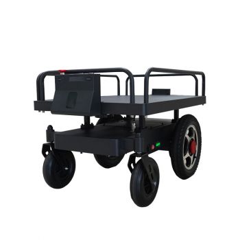 Foxtechrobot FOLO-100 Electric Heavy Duty Cargo 100KG Four-wheel Steel Trolley Platform Automatic Human Following Robot